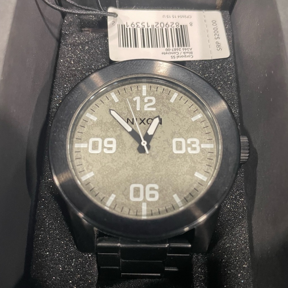Nixon Corporal SS Black/Concrete A346 2687